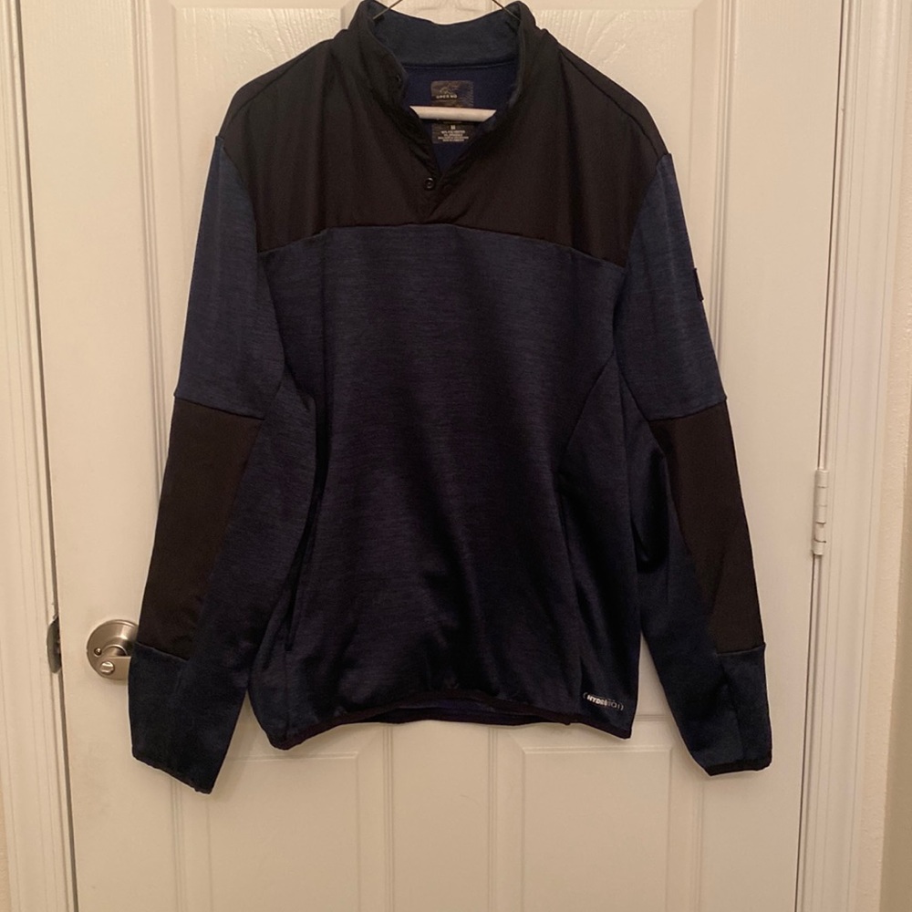 Greg Norman sport quarter zip pullover navy black size m